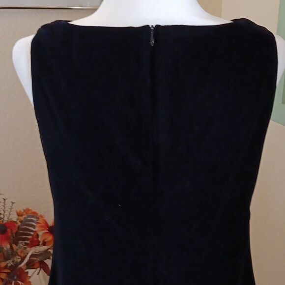 Jaclyn Smith Draped Neck Velvet Dress - Picture 8 of 10